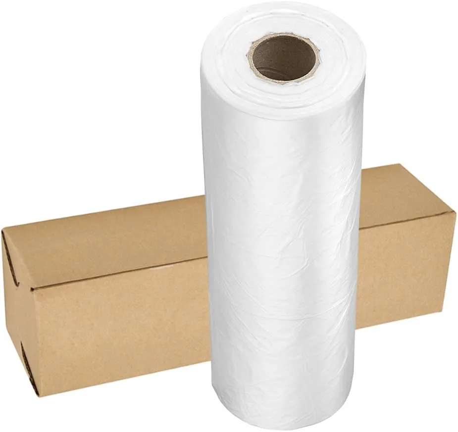 12" X 16" Plastic Produce Bag on a Roll, Bread and Grocery Clear Bag, 350 Bags/Roll