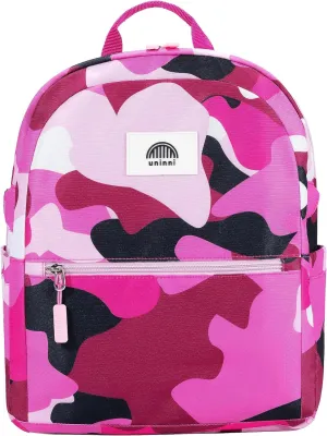 14" Kids Backpack for Girls and Boys Age 5-8 Years Old with Padded, and Adjustable Shoulder Straps - Camouflage (Fuchsia/Pink)
