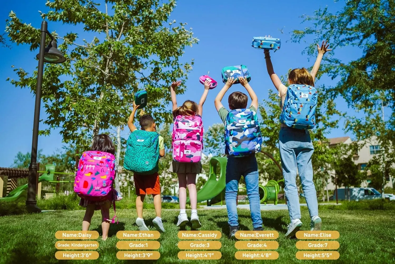 16" Kid's Backpack for Girls and Boys Age 6  with Padded, and Adjustable Shoulder Straps. Fits for Height 3'9" Above Kids (Camouflage Blue/Green)