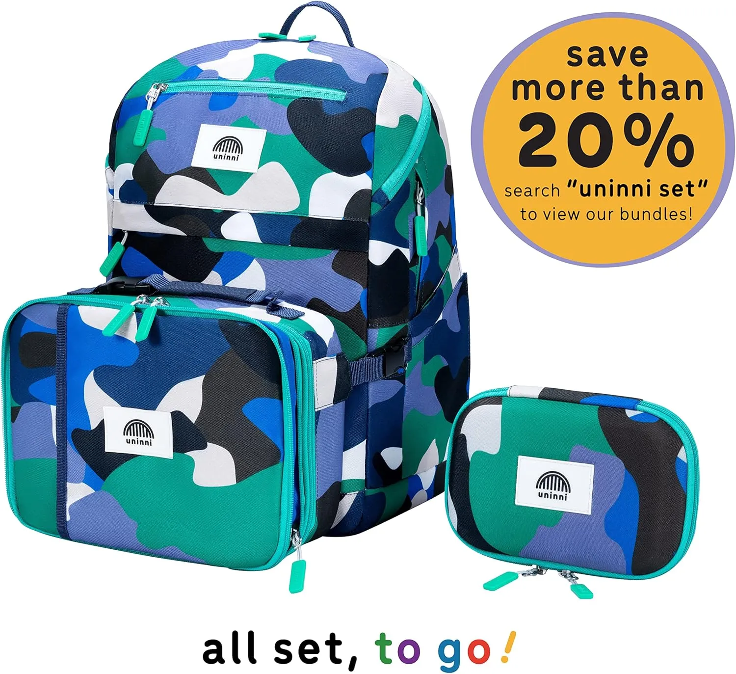16" Kid's Backpack for Girls and Boys Age 6  with Padded, and Adjustable Shoulder Straps. Fits for Height 3'9" Above Kids (Camouflage Blue/Green)