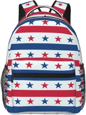 4th July Travel Laptop Backpack Women Lightweight Backpack Adjustable College Backpack Fits 15.6 Inch Laptop Waterproof Travel Backpack