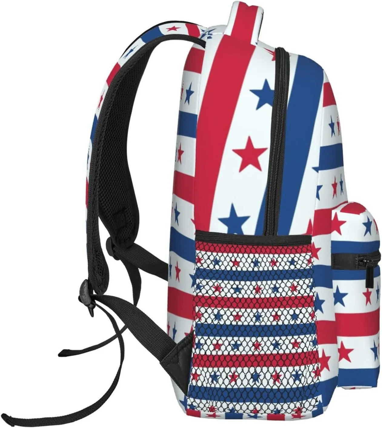 4th July Travel Laptop Backpack Women Lightweight Backpack Adjustable College Backpack Fits 15.6 Inch Laptop Waterproof Travel Backpack