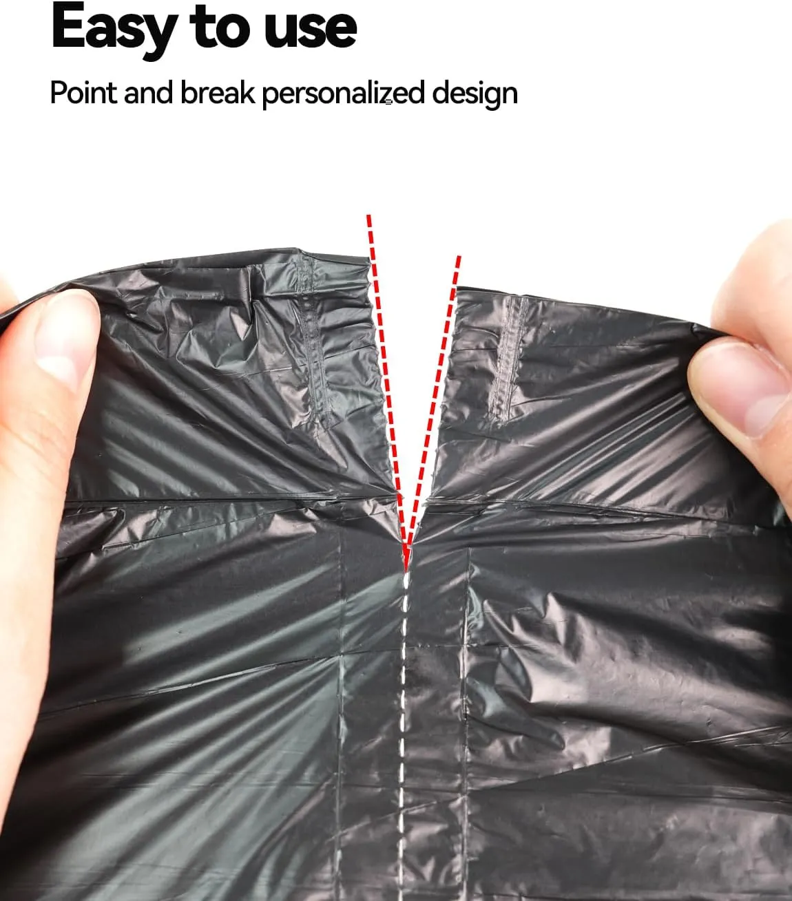 50 Count 13 Gallon tall kitchen trash bags Large garbage bags with drawstring Ultra Strong Thick Plastic trash can liners for Home Office bathroom Bedroom Unscented 13Gallon (Black,50 Count)