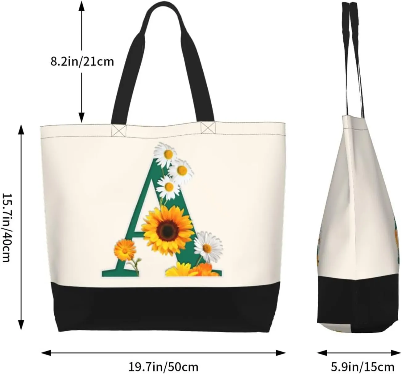 Abybela Custom Tote Bags with Team Logo Text Picture for Women Personalized Shopping Handmade Totes