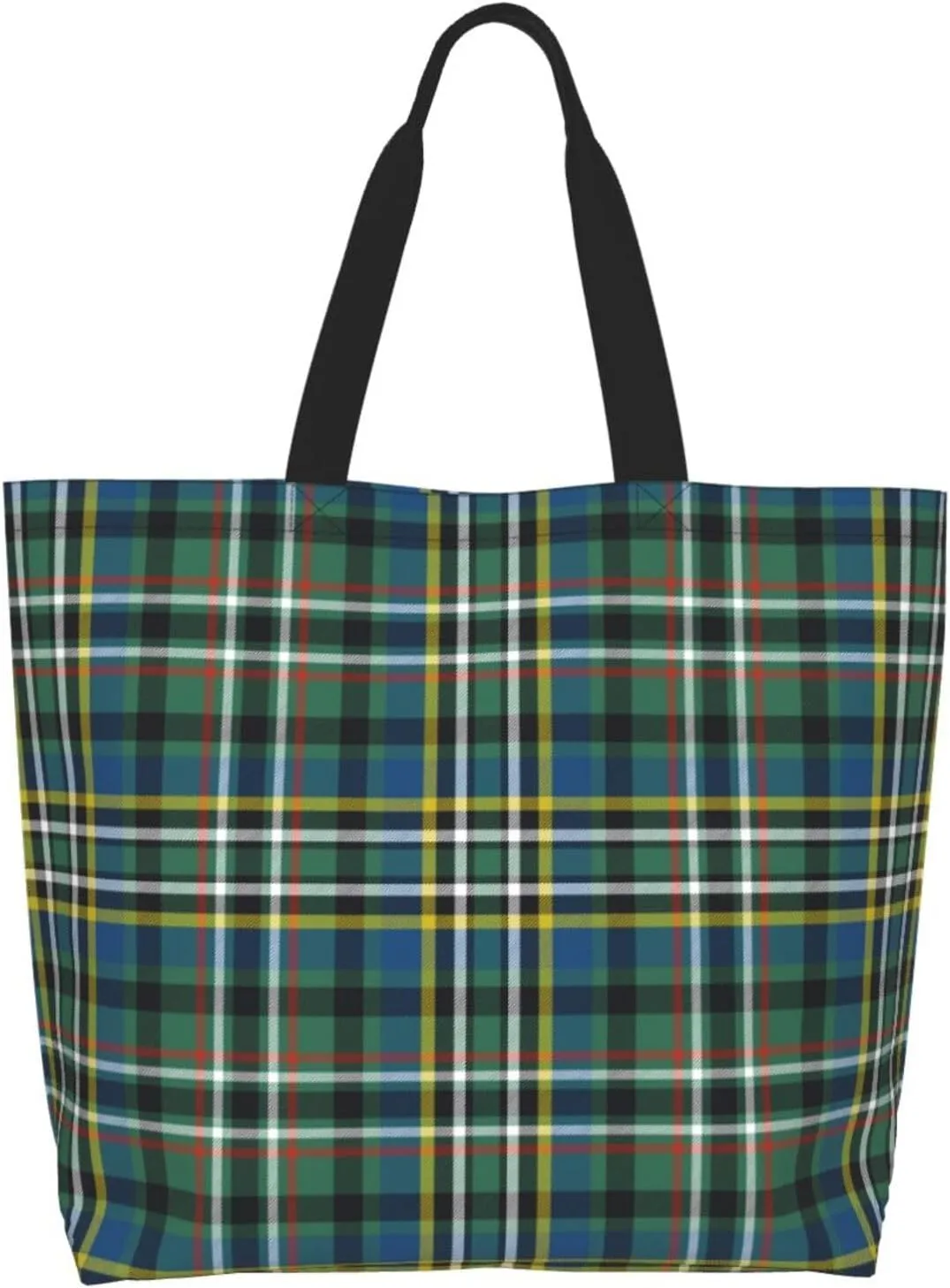 Ancient Tartan Tote Bag For Women Weekender Travel Bag Reusable Grocery Bags Large Totes Handbags