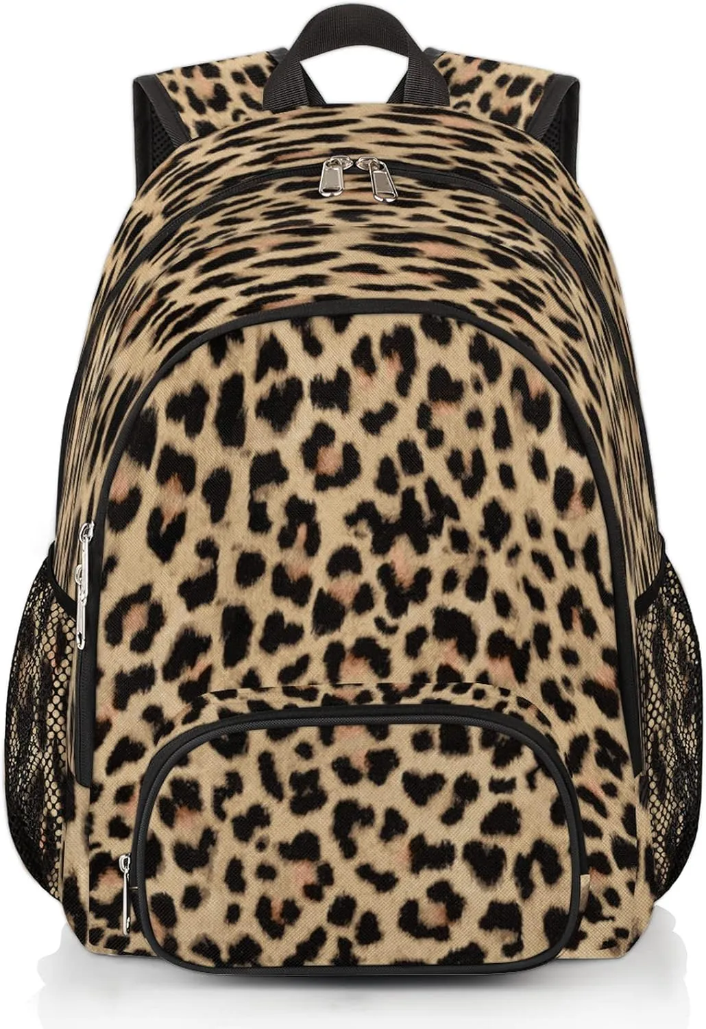 Animal Print Backpacks for Travel Laptop Backpack Waterproof School Backpack with Laptop Compartment & Multiple Pockets Leopard Skin Casual Daypack College Bookbag