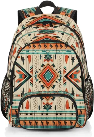 Aztec Backpacks for Boys Girls Travel Laptop Backpack Waterproof School Backpack with Laptop Compartment Teens Backpack Casual Daypack College Bookbag