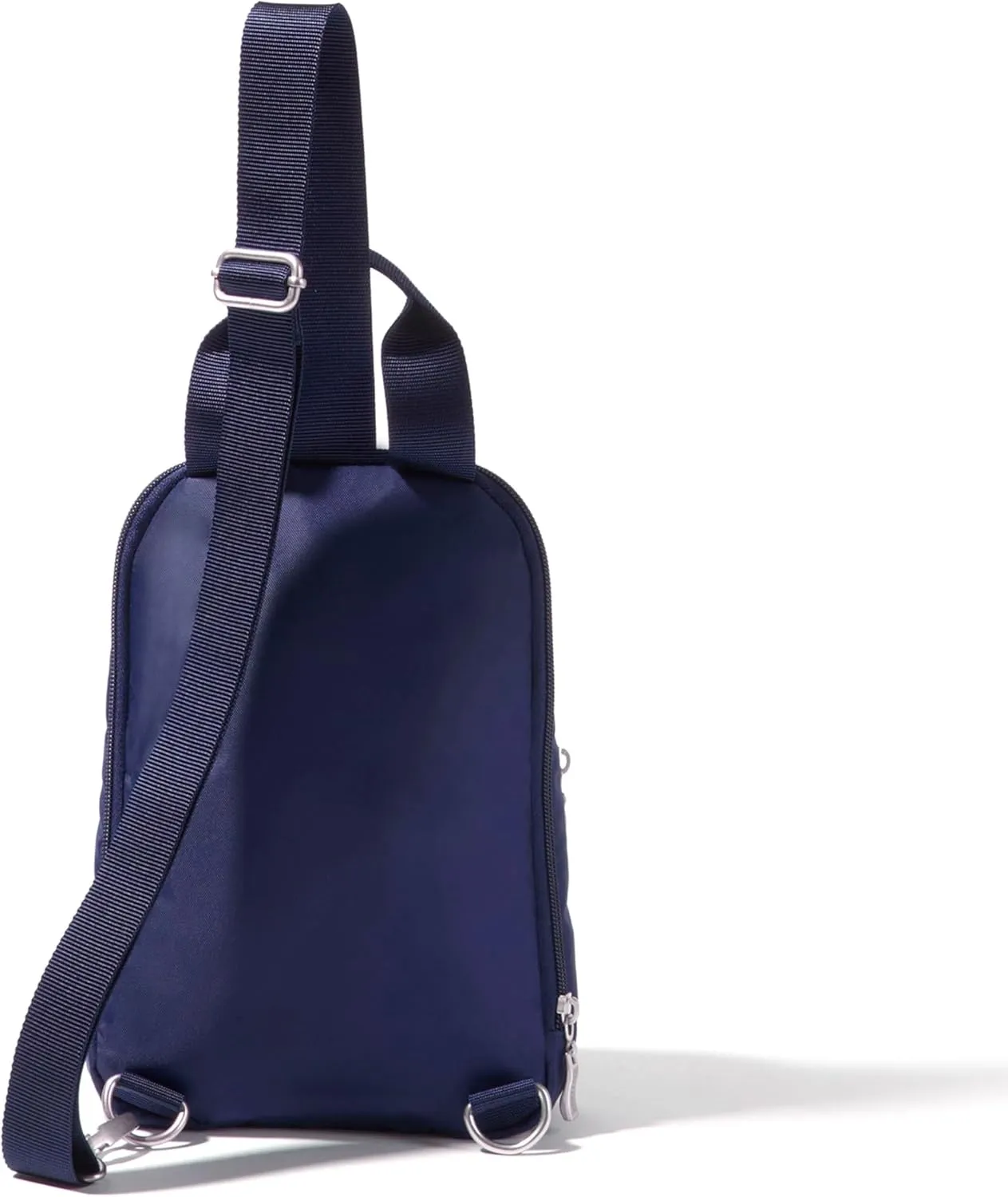 Baggallini Essential Small 12x7 Inch Sling Crossbody Bag with Convertible Adjustable Shoulder Strap