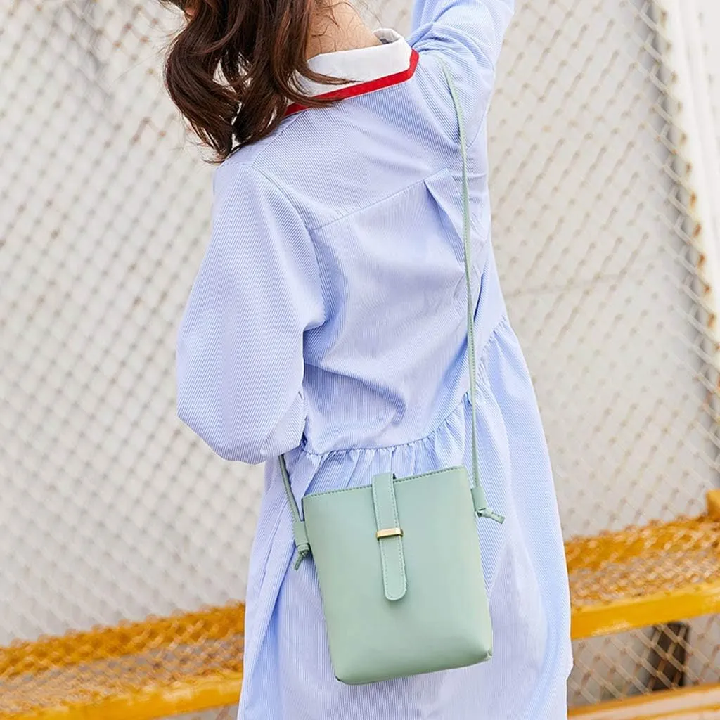 Beach Tote Bag Mini Cell Phone Bags Solid Color Crossbody Handbags Casual Outdoor Walking Shoulder Bag Lightweight F