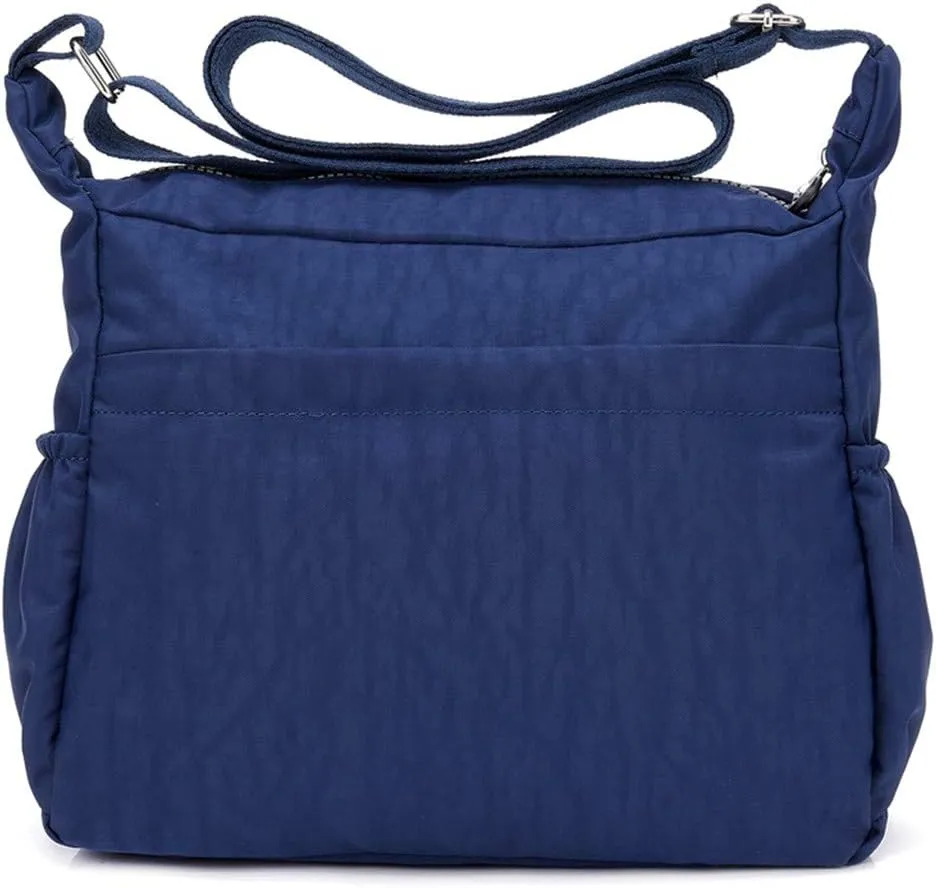 Beach Tote Bag Nylon Solid Color Shoulder Handbags Elegant Daily Crossbody Bags Messenger For Outdoor Beach Travel R