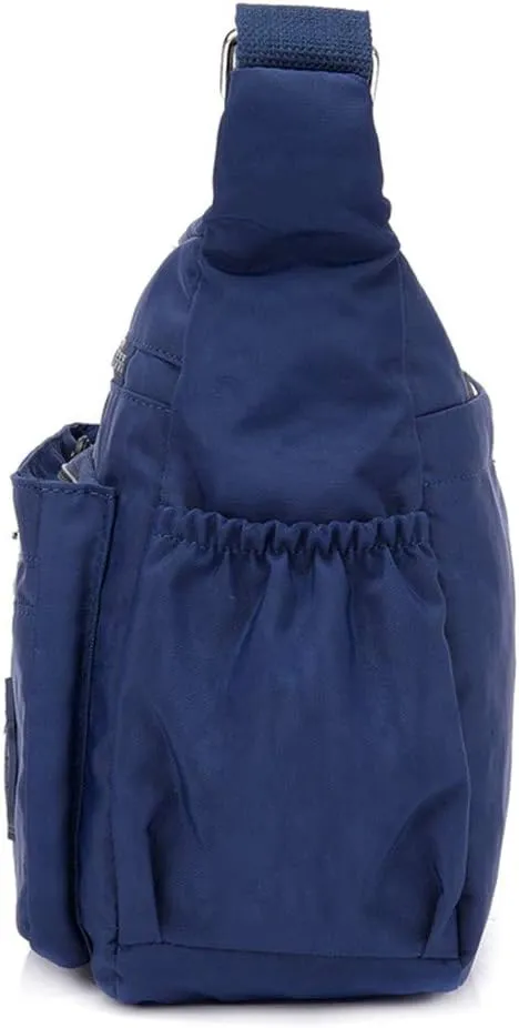 Beach Tote Bag Nylon Solid Color Shoulder Handbags Elegant Daily Crossbody Bags Messenger For Outdoor Beach Travel R