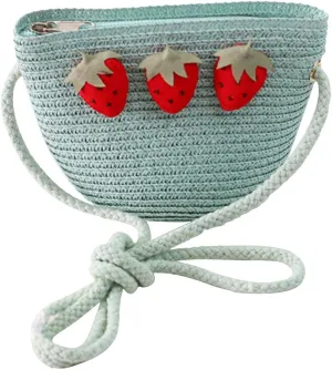 Beach Tote Bag Purse Straw Woven Strawberry Crossbody Shoulder Bags For Girls Outdoor Shopping Beach Travel Essential i