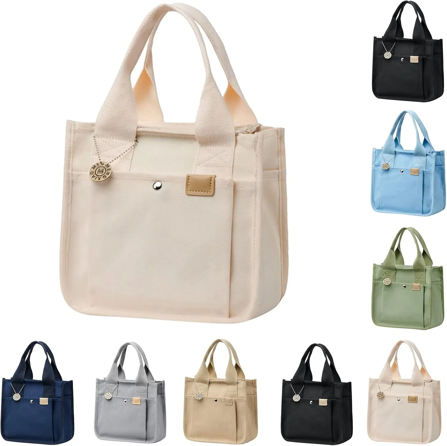 Beach Tote Bag Square Bags Zipper Mini Canvas Shoulder Handbags Sport Messenger Handbag For Outdoor Mens Travel Essential E
