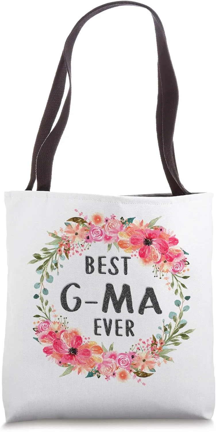 Best G-Ma Ever Tote Bags Family Mom Grandma Gift for Women Tote Bag
