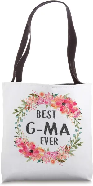Best G-Ma Ever Tote Bags Family Mom Grandma Gift for Women Tote Bag