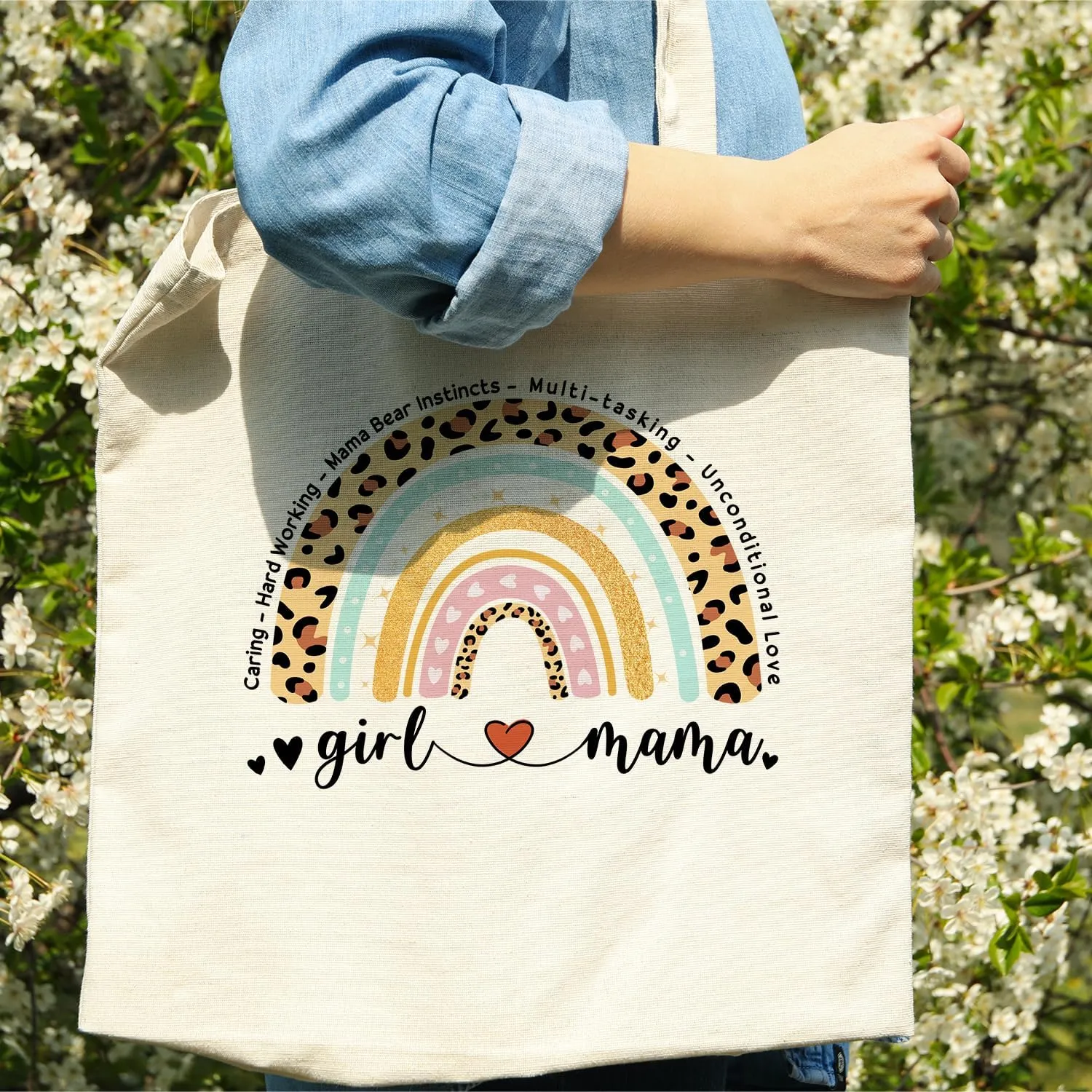 bmuvghi Canvas Tote Bag with Pocket Cute Tote Bag Aesthetic Reusable Shopping Grocery Bags Birthday Gifts for Women