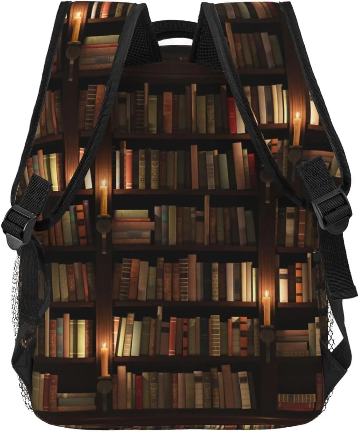 Book Pattern Backpacks Vintage Laptop Bookbag Computer Bag Hiking Travel Daypack for Women Men