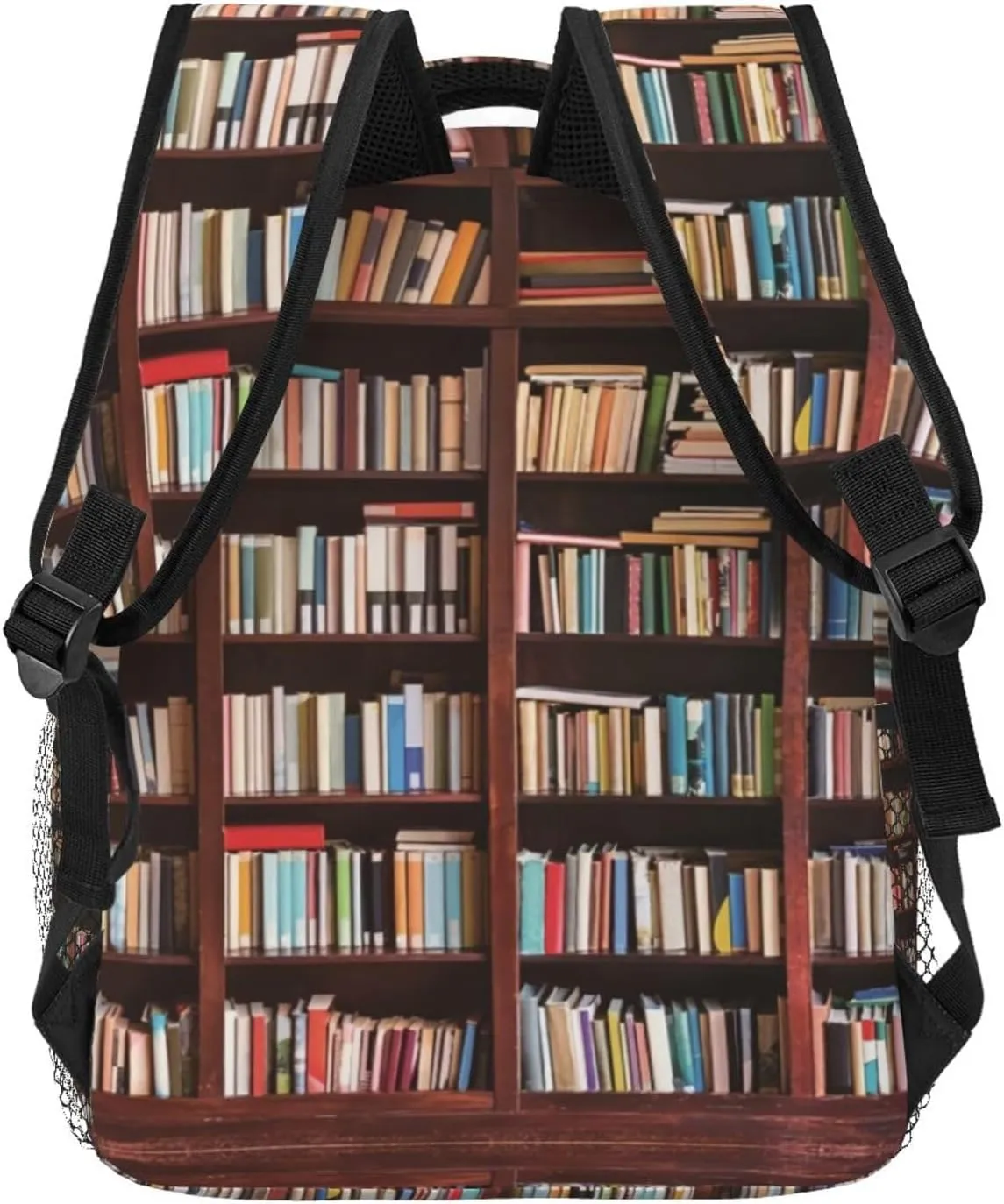Book Pattern Backpacks Vintage Laptop Bookbag Computer Bag Hiking Travel Daypack for Women Men