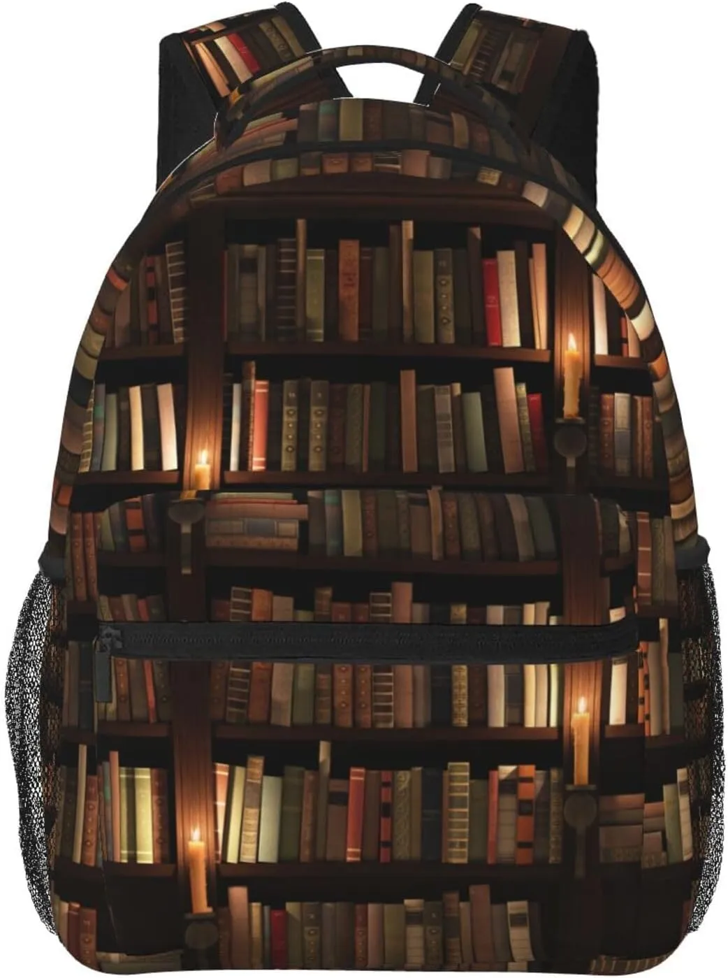 Book Pattern Backpacks Vintage Laptop Bookbag Computer Bag Hiking Travel Daypack for Women Men