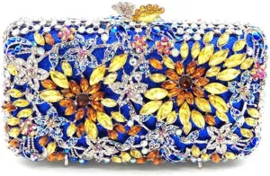 Bridal Wedding Party Purse Women Evening Party Bag Diamonds Crystal Clutches Wallet