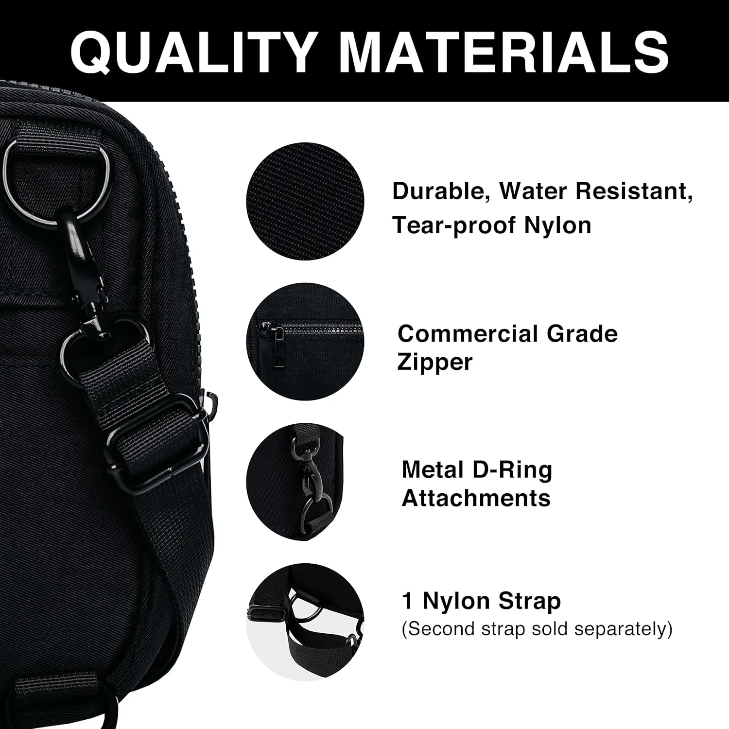 Brixley Crossbody Bag Sling Purse for Women Men Girls Travel, Multi Position Fanny Back Pack