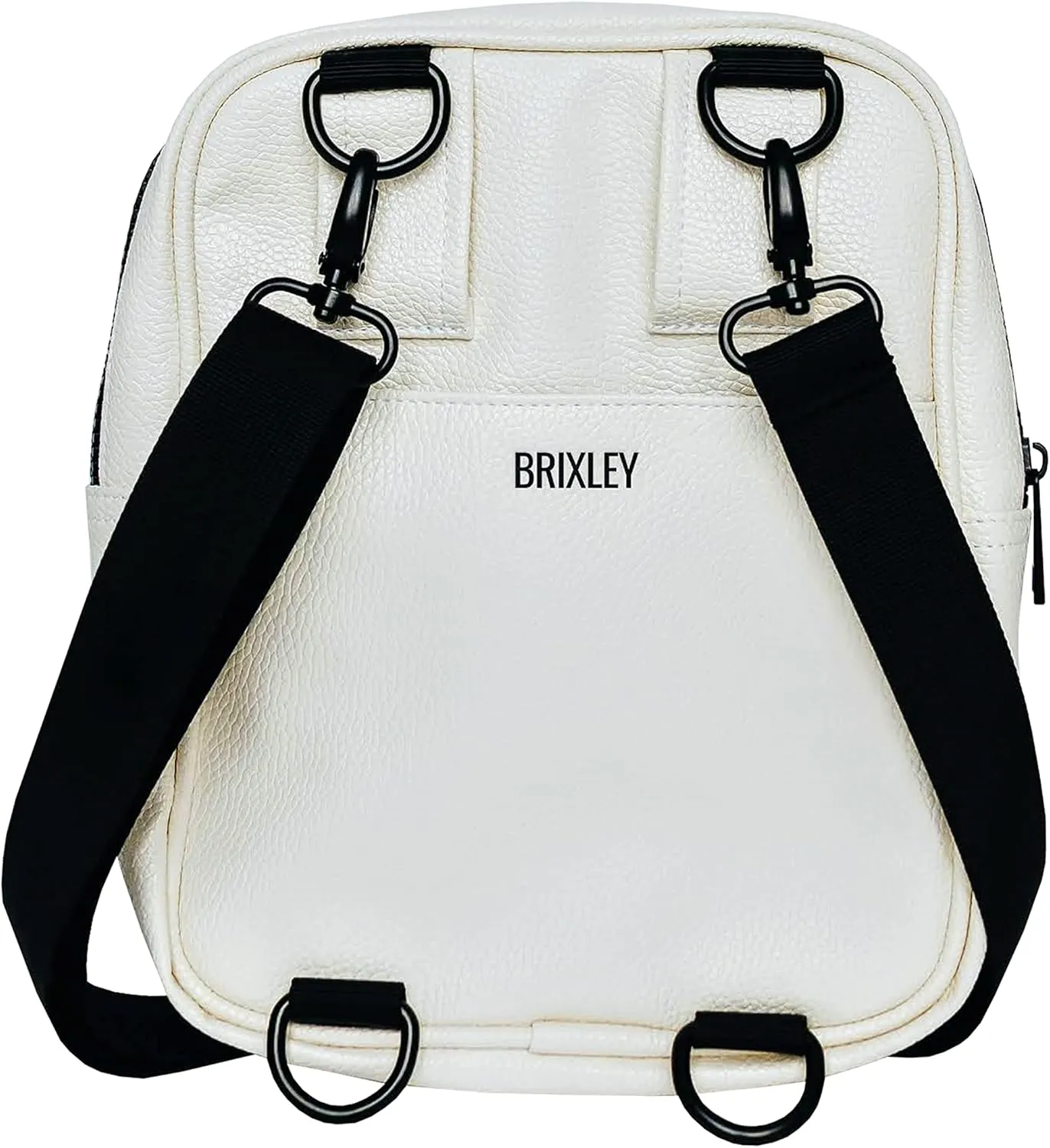 Brixley Leather Crossbody Bag Sling Purse for Women Men Girls Travel, Multi Position Fanny Back Pack