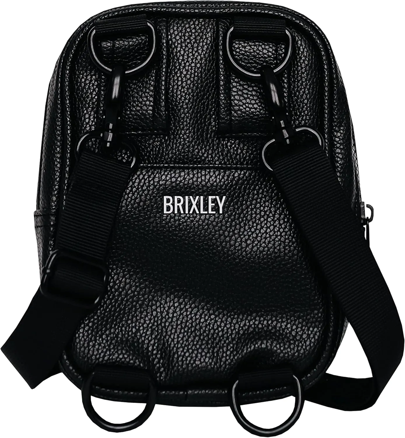 Brixley Leather Crossbody Bag Sling Purse for Women Men Girls Travel, Multi Position Fanny Back Pack