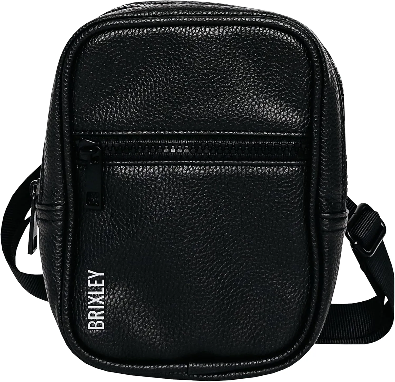 Brixley Leather Crossbody Bag Sling Purse for Women Men Girls Travel, Multi Position Fanny Back Pack