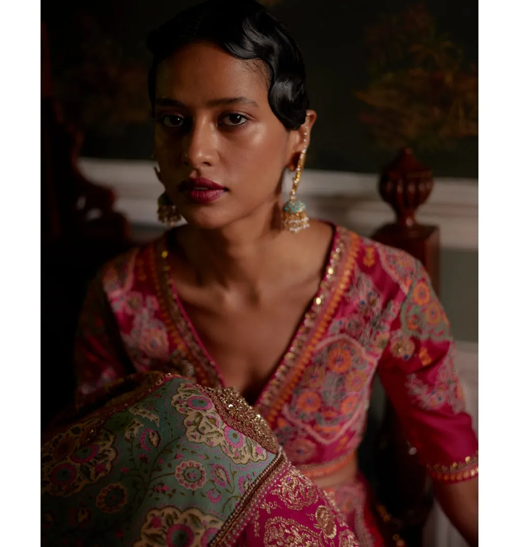 Brocade Patchwork Lehanga Set