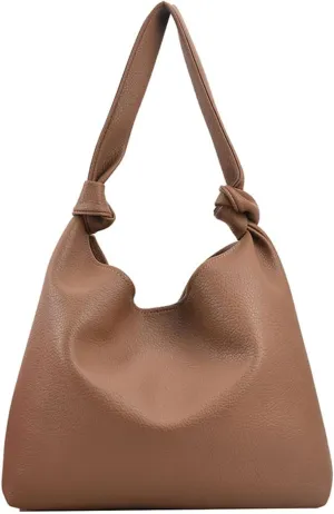 Bucket Shoulder Bags For Women Simple Handbags And Purses Lady PU Leather Totes
