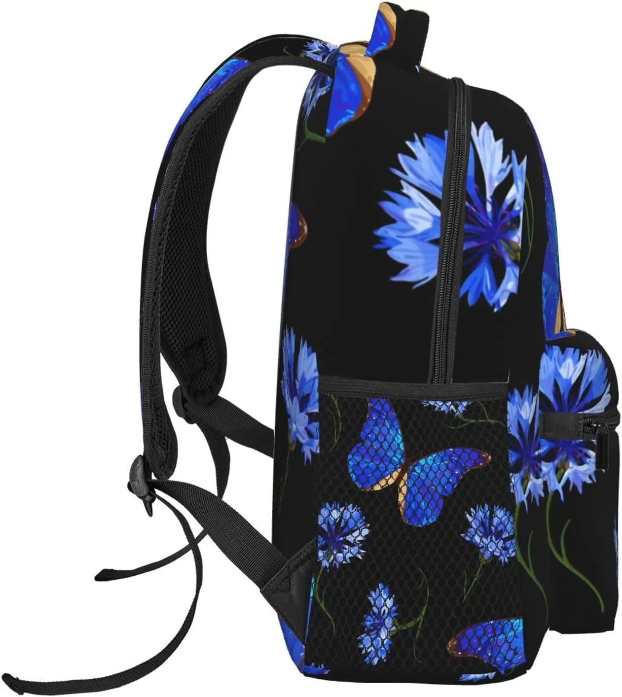 Butterfly Travel Laptop Backpack Women Lightweight Backpack Adjustable College Backpack Fits 15.6 Inch Laptop Waterproof Travel Backpack