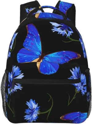 Butterfly Travel Laptop Backpack Women Lightweight Backpack Adjustable College Backpack Fits 15.6 Inch Laptop Waterproof Travel Backpack