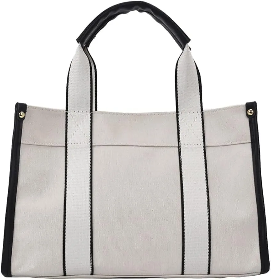 Canvas Tote Bag Clean Aesthetic Canvas Totes with Pockets Aesthetic Everything Bags