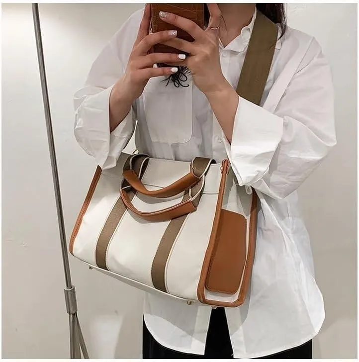 Canvas Tote Bag Clean Aesthetic Canvas Totes with Pockets Aesthetic Everything Bags