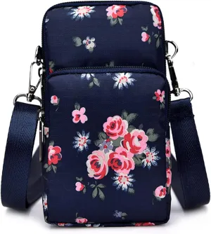 Casual Chest Bag with Convertible Shoulder Strap Shoulder CellPhone Handbag With Credit Purse For Women Small