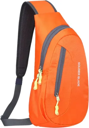 Chest Strap Small Folding Pack for Walking Man Women Outdoor Multifunctional Sling Backpack Fashionable Casual