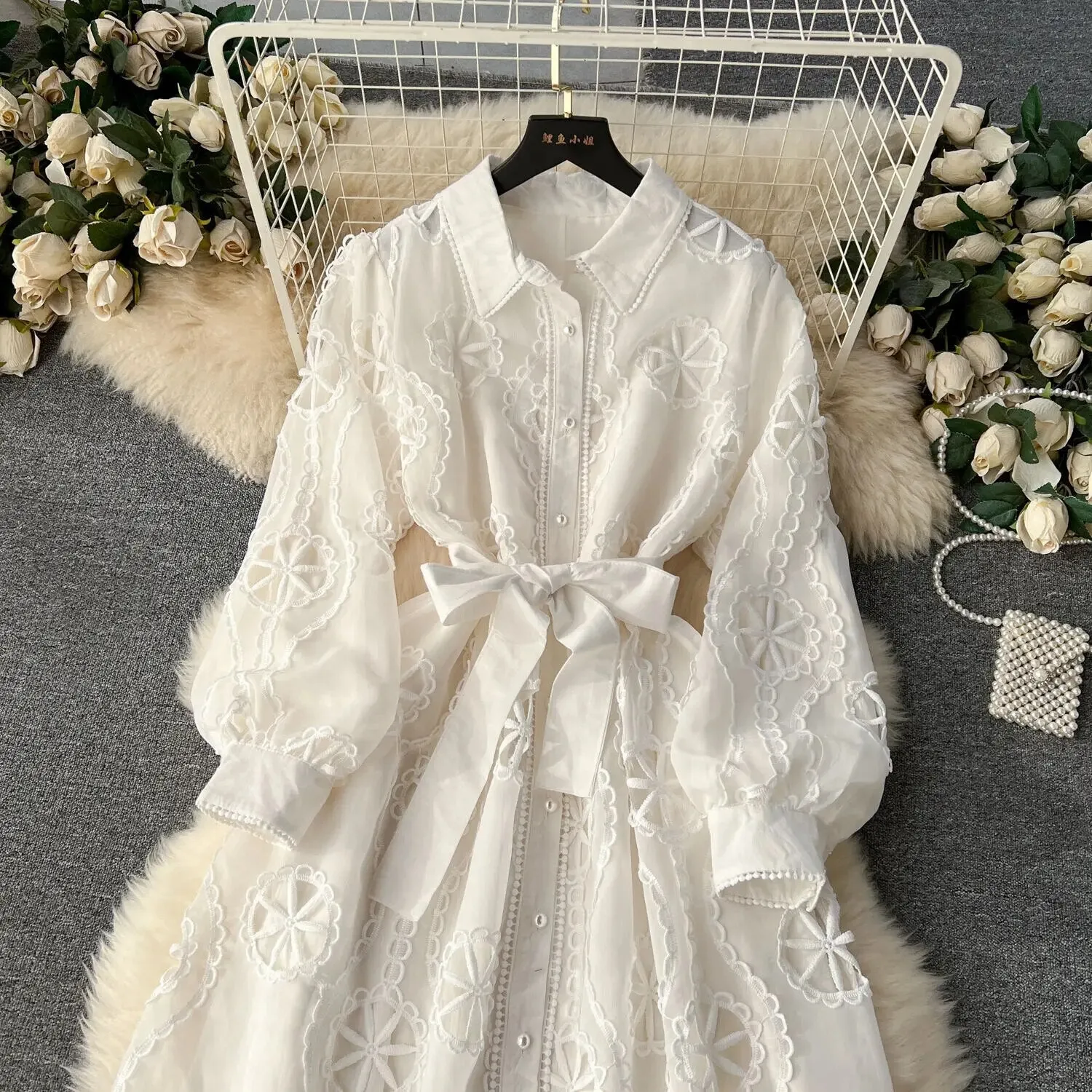 Cora Lace Hollow out Dress