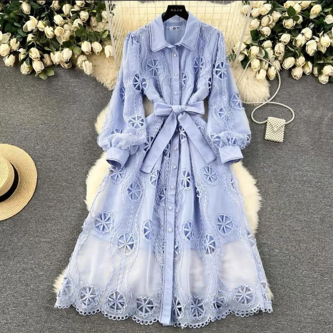 Cora Lace Hollow out Dress