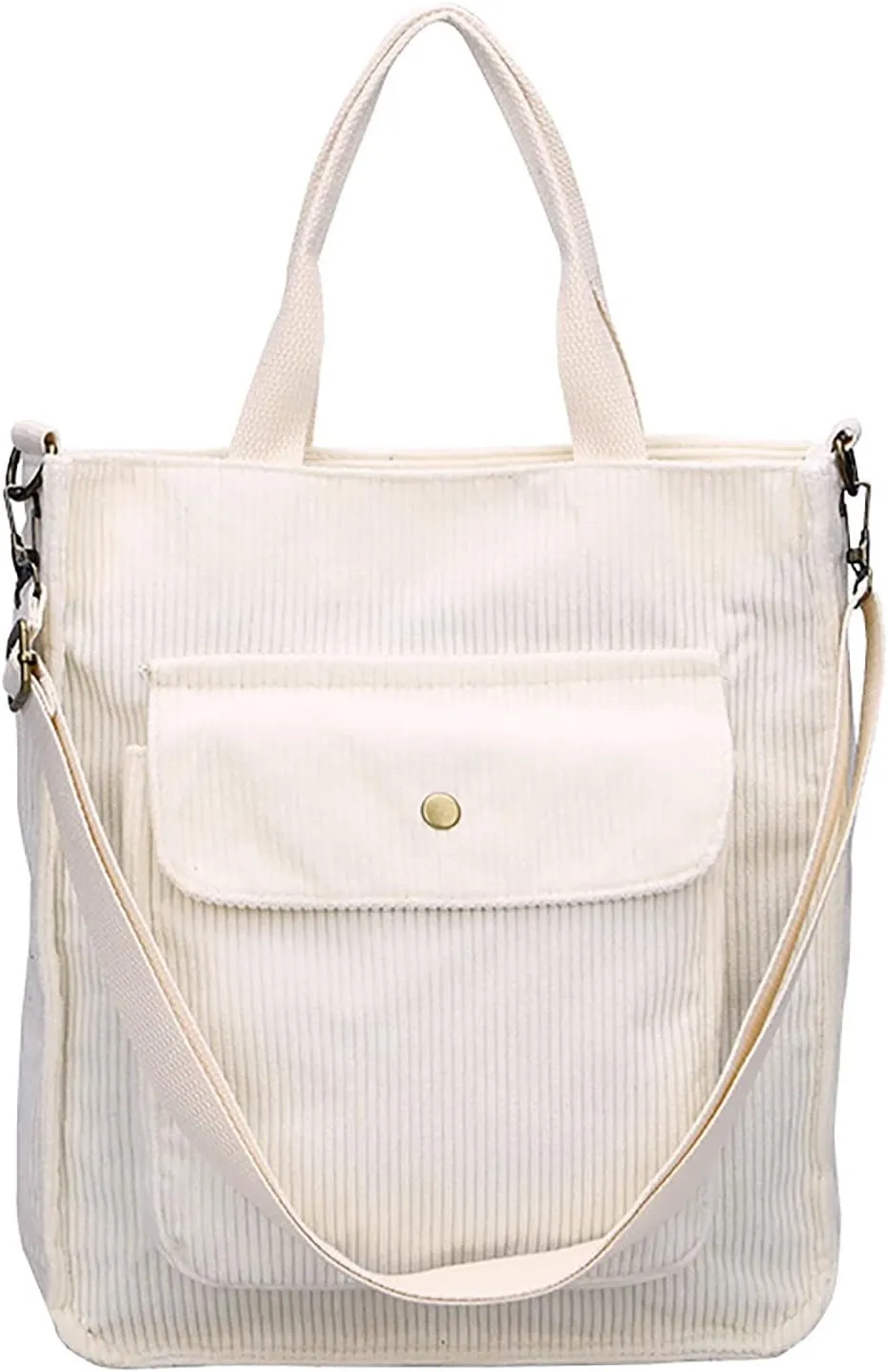 Corduroy Tote Bag Women Shoulder Bags Casual Top Handle Bag Ladies Handbags Canvas Beach Tote