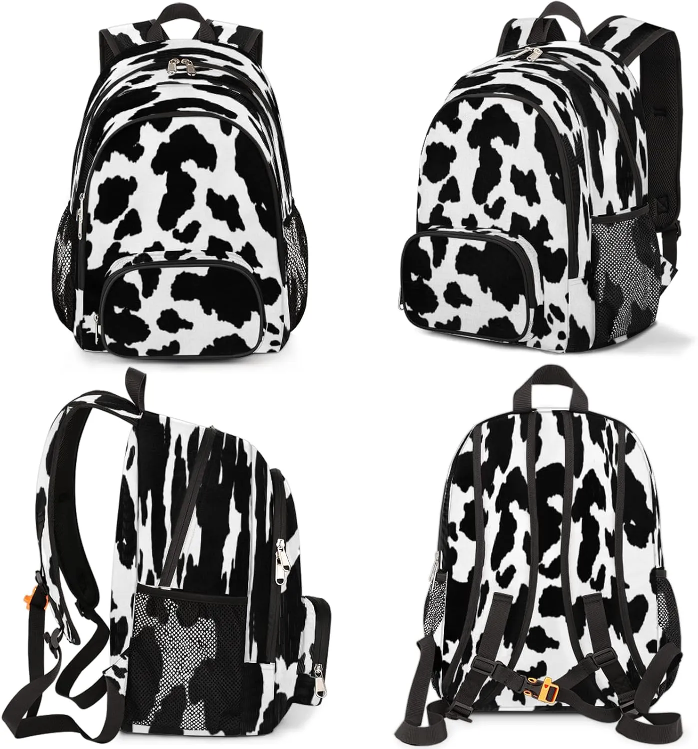Cow Print Backpacks for Travel Laptop Backpack Waterproof School Backpack with Laptop Compartment & Multiple Pockets Cow Skin Casual Daypack College Bookbag