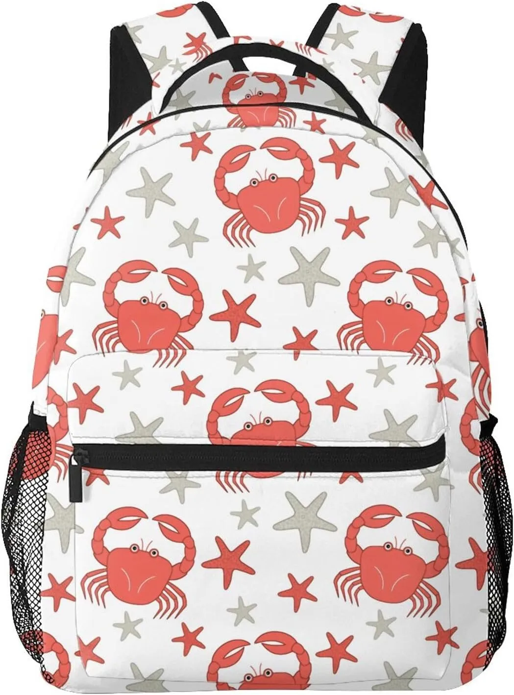 Crab Travel Laptop Backpack Women Lightweight Backpack Adjustable College Backpack Fits 15.6 Inch Laptop Waterproof Travel Backpack for Men