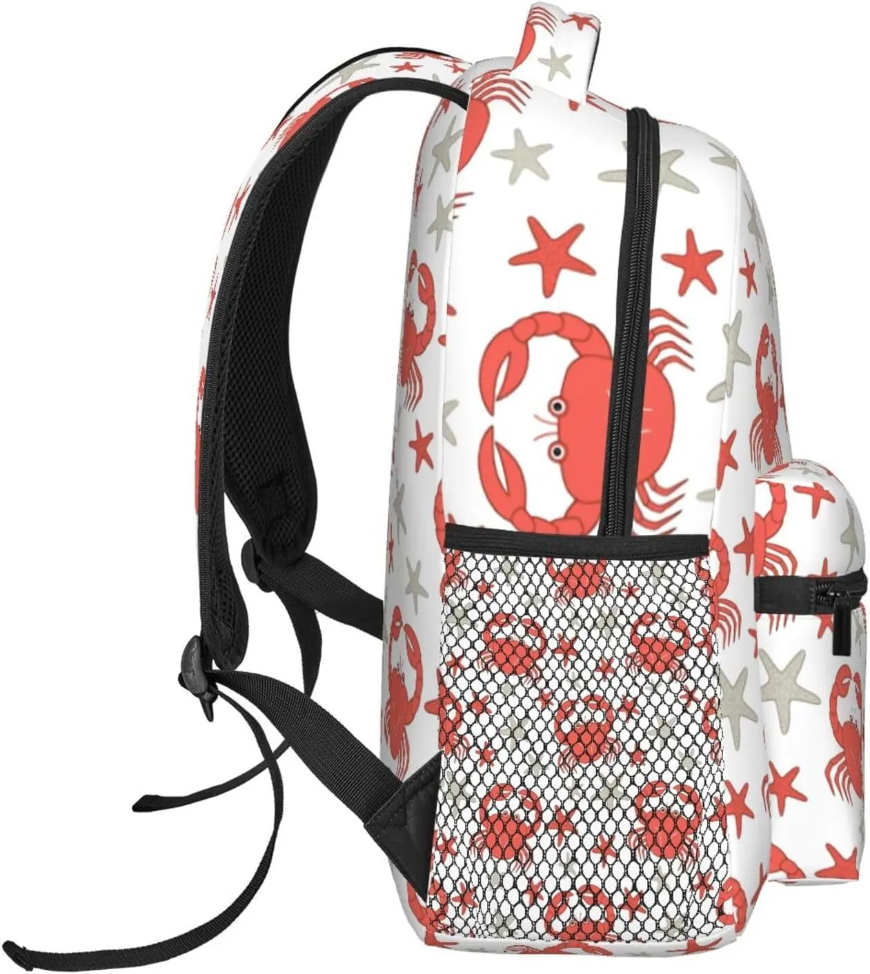 Crab Travel Laptop Backpack Women Lightweight Backpack Adjustable College Backpack Fits 15.6 Inch Laptop Waterproof Travel Backpack for Men