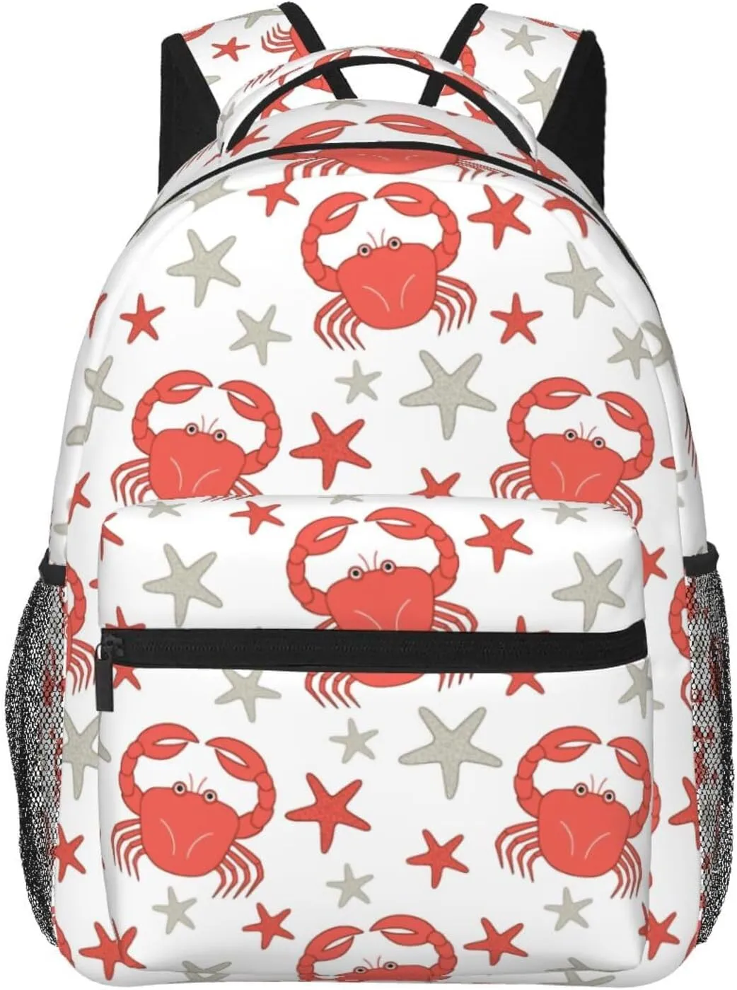 Crab Travel Laptop Backpack Women Lightweight Backpack Adjustable College Backpack Fits 15.6 Inch Laptop Waterproof Travel Backpack for Men