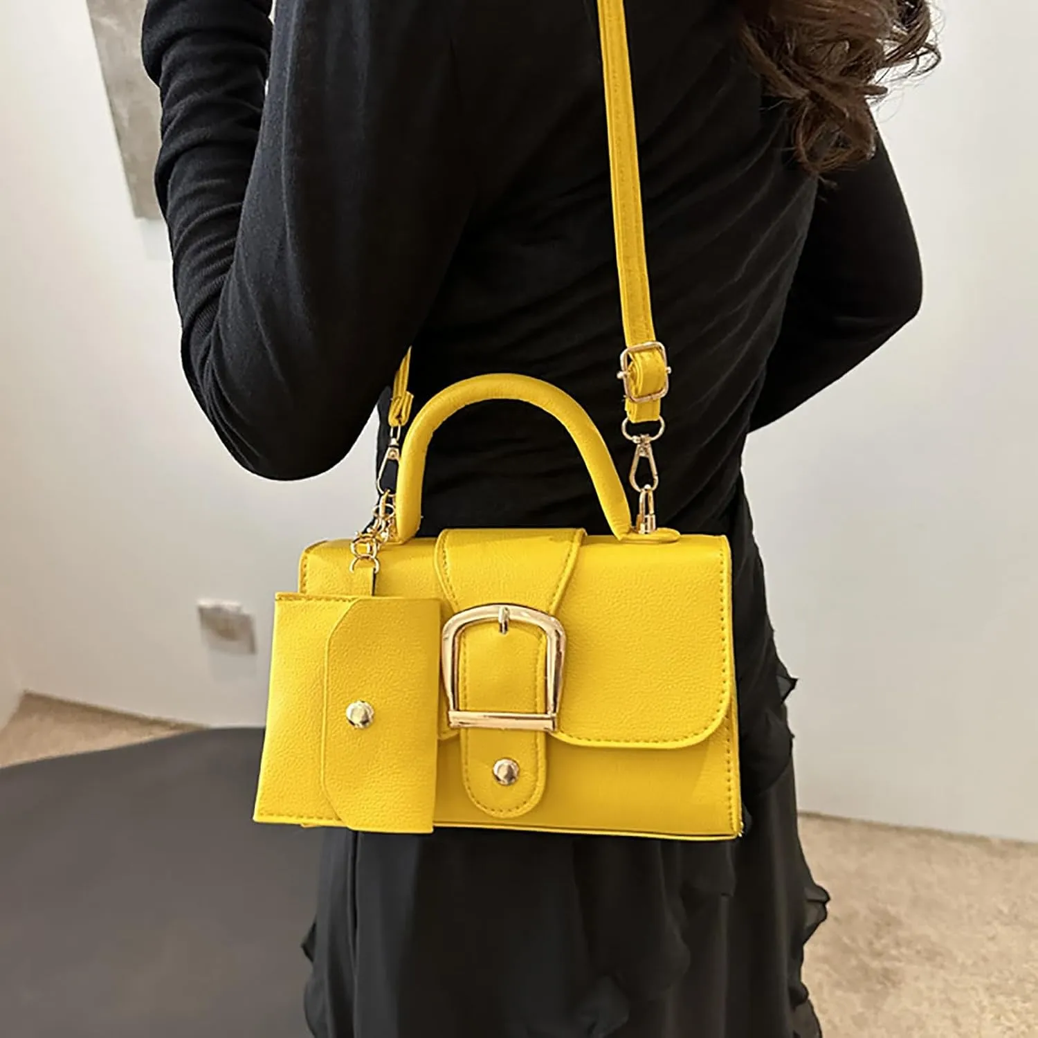 Crossbody Bags for Women Color Small Square Bag Simple Retro Handbag Trendsetter Stylish Child Bag Body Single Shoulder