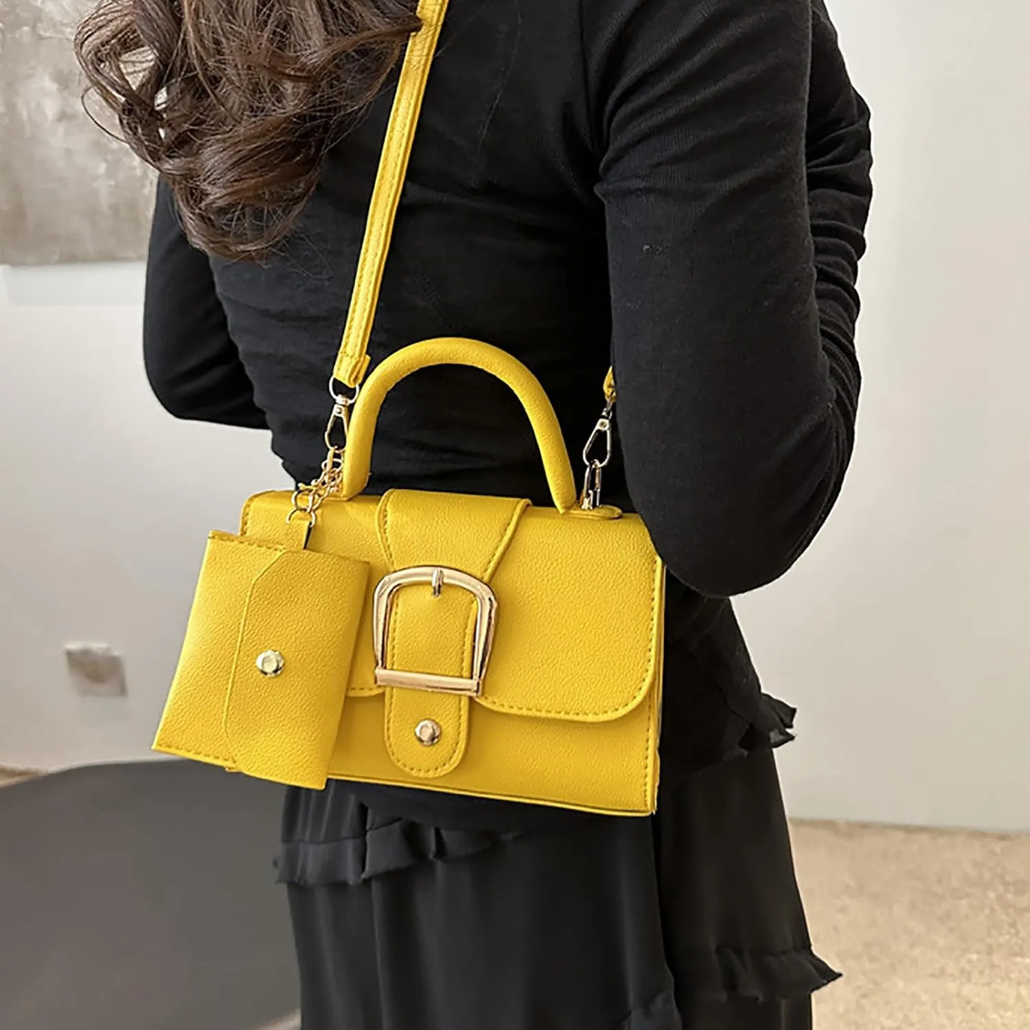 Crossbody Bags for Women Color Small Square Bag Simple Retro Handbag Trendsetter Stylish Child Bag Body Single Shoulder