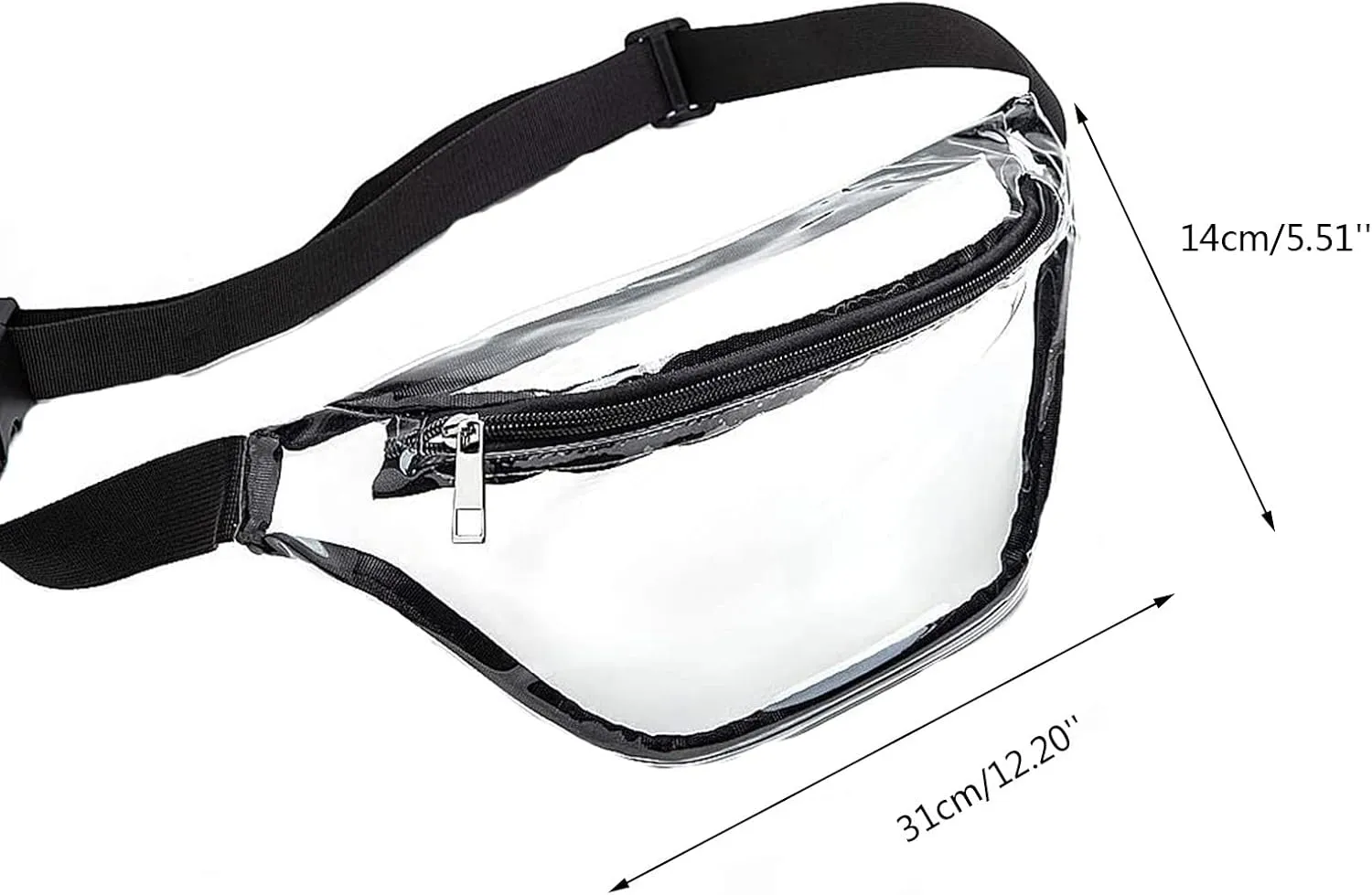 Crossbody Bags for Women Waist Bag Clear Fanny Pack Women Small Clear Waist Bag Cute Pack With Adjustable