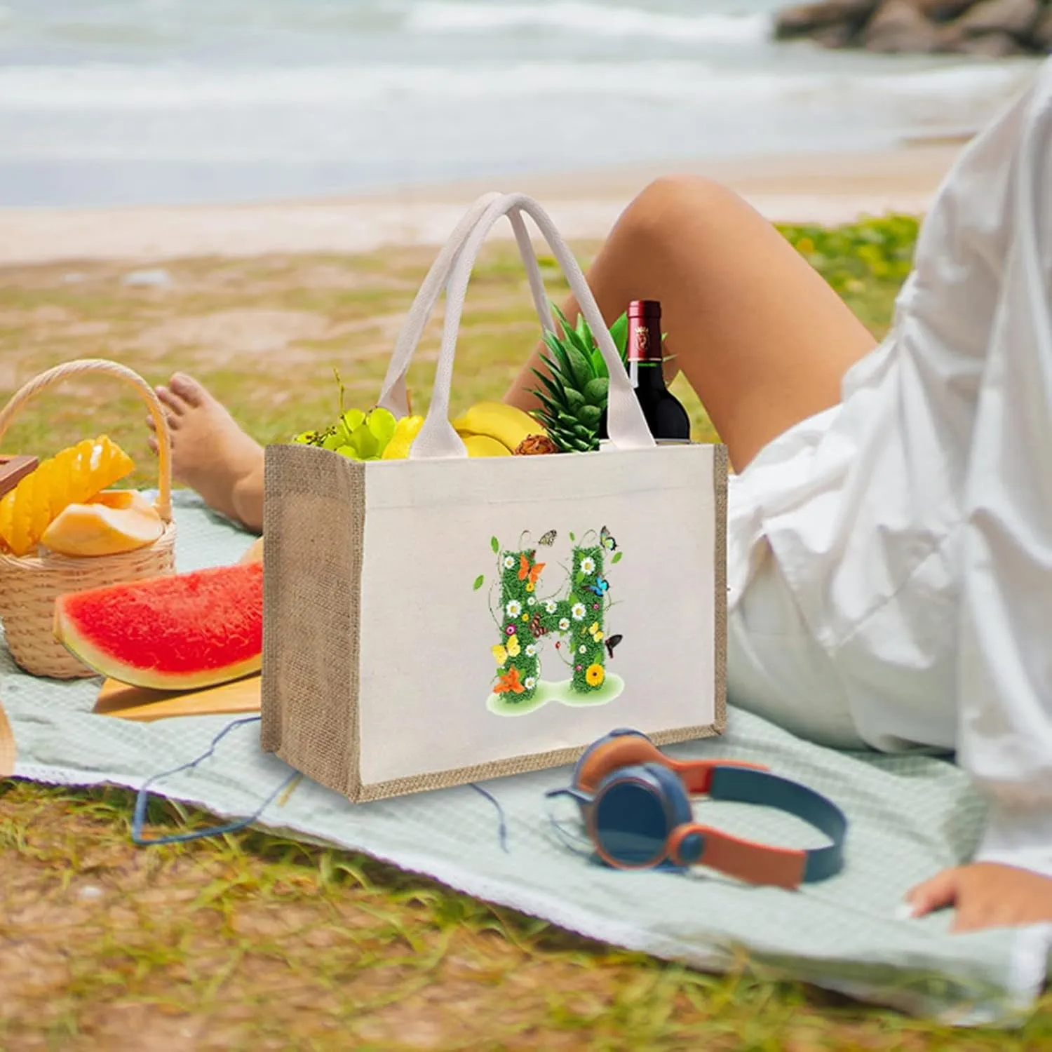 Crossbody Handbag Casual Tote Women Bags Mommy Letter Handbag Letter Shopping Bag Beach Bag