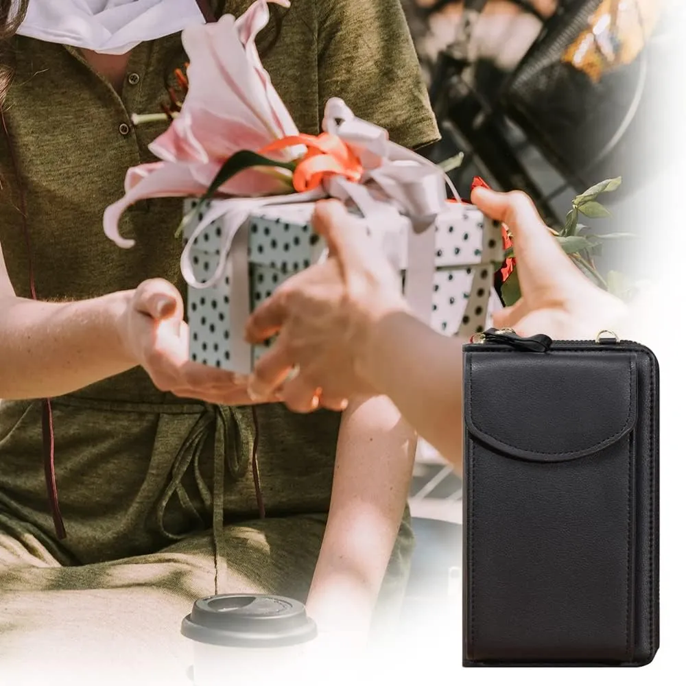 Crossbody Leather Shoulder Bags and Clutches, Women's Crossbody Handbags with Adjustable Strap, Multiple Compartments