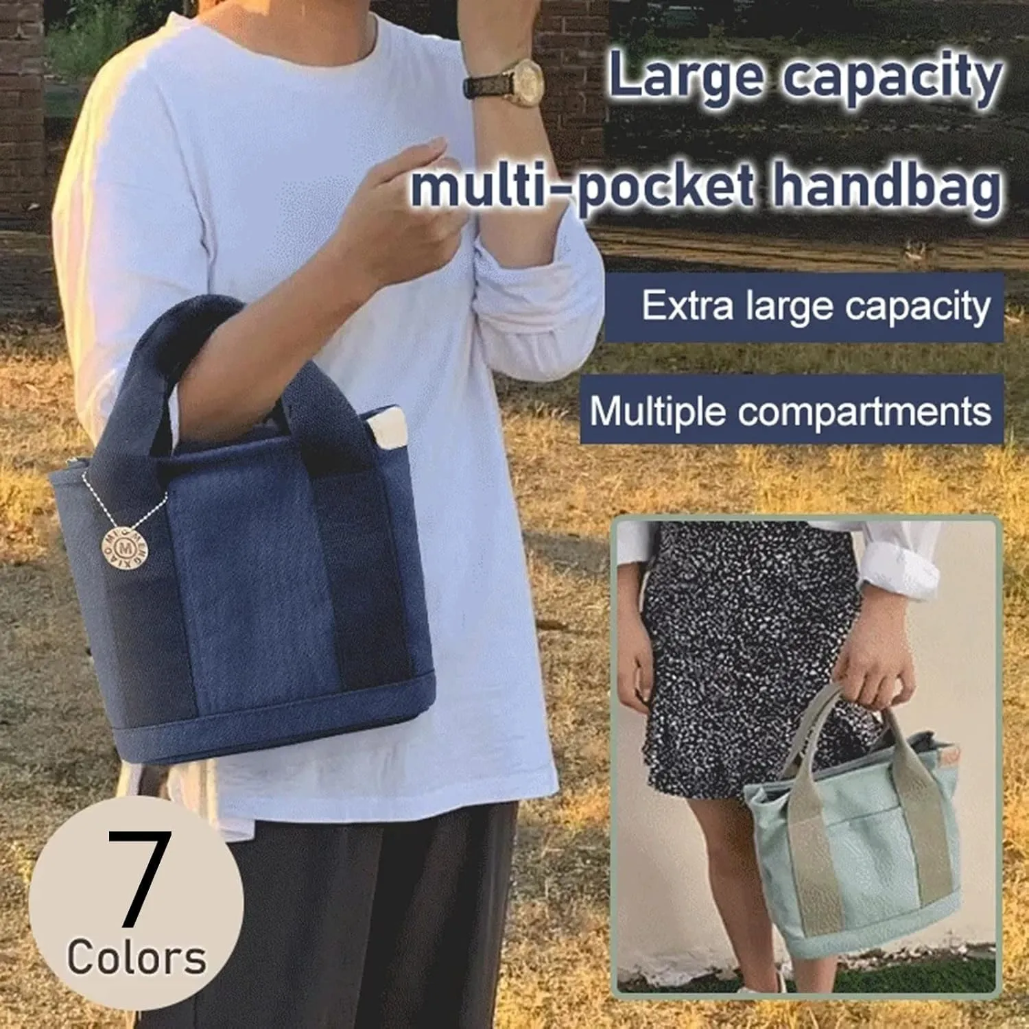 Crossbody Purse for Women Fashion Bag Unisex Large Capacity Bag Fashion Portable Canvas Messenger