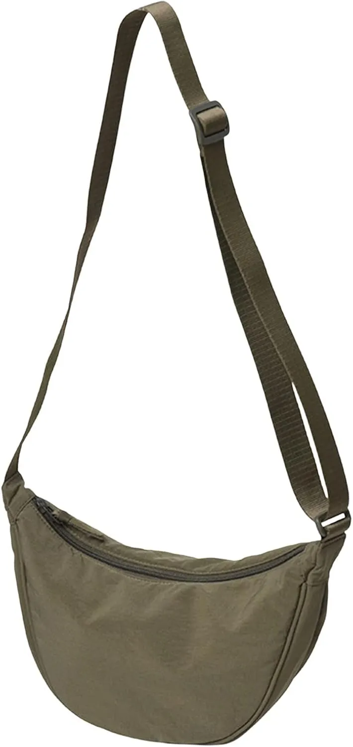 Crossbody Zipper Bag Dumpling Bag Women Armpit Nylon Simple Shoulder Design Crossbody